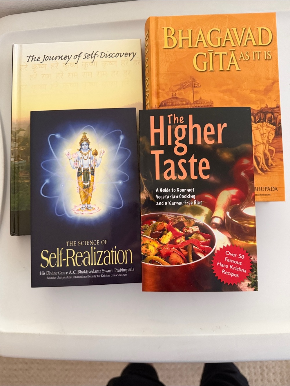 3 Spiritual Books & 1 Vegetarian Cooking Book Bundle (4 Brand New Books)